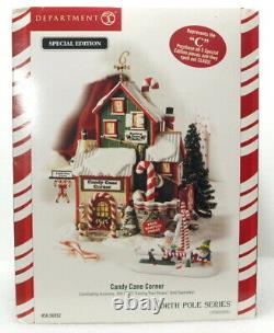 Dept 56 North Pole Village Series Candy Cane Corner Brand New