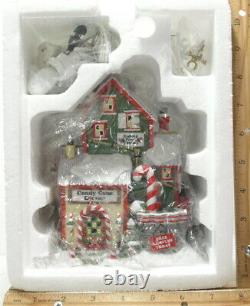 Dept 56 North Pole Village Series Candy Cane Corner Brand New