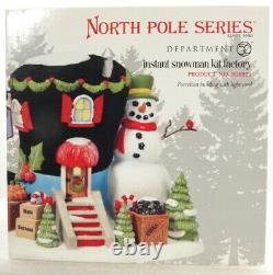 Dept 56 North Pole Village Series Instant Snowman Kit Factory Brand New