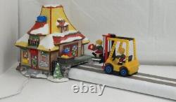 Dept 56 North Pole Village Series Lego Warehouse Forklift Brand New