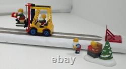 Dept 56 North Pole Village Series Lego Warehouse Forklift Brand New