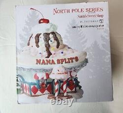 Dept 56 North Pole Village Series NANA SPLIT'S ICE CREAM PARLOR New Open Box