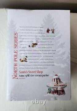 Dept 56 North Pole Village Series NANA SPLIT'S ICE CREAM PARLOR New Open Box