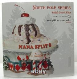 Dept 56 North Pole Village Series Nana Split's Ice Cream Parlor Brand New