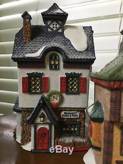 Dept 56 North Pole Village Set/8, Six Houses and Two Accessories