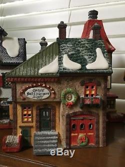 Dept 56 North Pole Village Set/8, Six Houses and Two Accessories