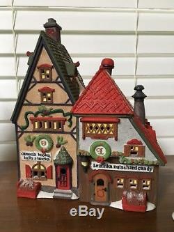 Dept 56 North Pole Village Set/8, Six Houses and Two Accessories