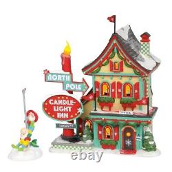 Dept 56 North Pole WELCOMING CHRISTMAS, Holiday Gift Set of 2, 6002292, EW