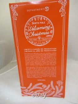 Dept 56 North Pole WELCOMING CHRISTMAS Holiday Gift Set of 2 #6002292 NEW withBox