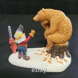 Dept. 56 North Pole Woods Chisel McTimber Art Studio #56.56887 (Bear included)