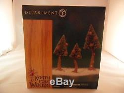 Dept. 56 North Pole Woods Pinewood Trees, Small. Village Accessory. Best Price