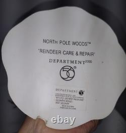 Dept 56 North Pole Woods Reindeer Care Lighted House