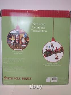 Dept 56 North Star Commuter Train Station Animated North Pole Series