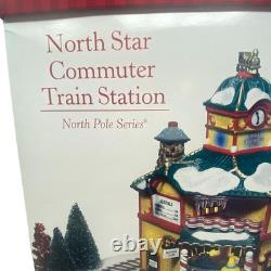 Dept 56 North Star Commuter Train Station North Pole Series 56782 retired 2005