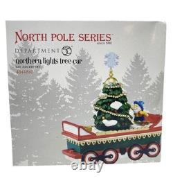 Dept 56 Northern Lights Tree Car North Pole 4044840 Elf Christmas Train 2015 new