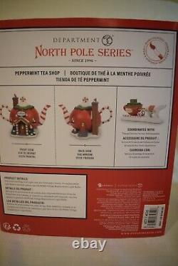 Dept 56 PEPPERMINT TEA SHOP North Pole Village NEW #6011406 (0823TT73)