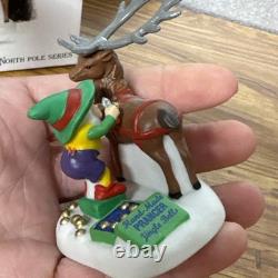 Dept 56 PRANCER Santa's Reindeer North Pole Series 807236 Accessory w Box