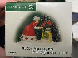 Dept 56 Poinsettia Palace & Mrs. Claus Perfect Poinsettia North Pole Series
