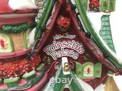 Dept 56 Poinsettia Palace North Pole Series 11,072/15,000 Read Please