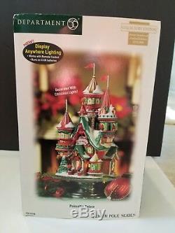 Dept 56 Poinsettia Palace North Pole Village Collector Edition 9 hour timer