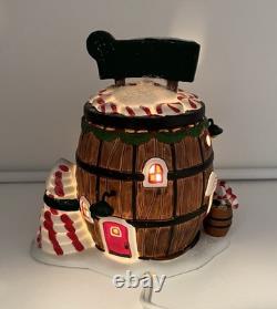 Dept 56 Pop's Peppermint Barrel North Pole Series Santa's Sweet Shop Christmas