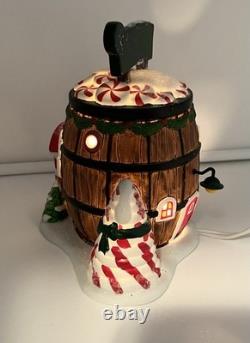 Dept 56 Pop's Peppermint Barrel North Pole Series Santa's Sweet Shop Christmas