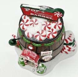 Dept 56 Pop's Peppermint Barrel North Pole Series Santa's Sweet Shop Christmas