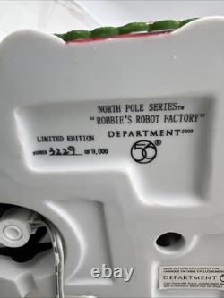 Dept 56 ROBBIE'S ROBOT FACTORY #56.799998 North Pole Village Limited Edition