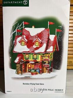 Dept 56 Reindeer Flying Feed Store North Pole Series Village