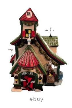 Dept 56 Reindeer Stables Rudolph 2012 North Pole Series 4025278 NEW