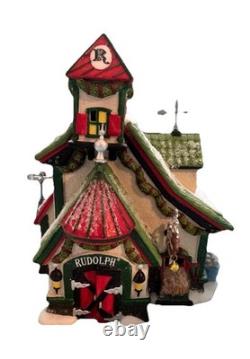 Dept 56 Reindeer Stables Rudolph 2012 North Pole Series 4025278 NEW
