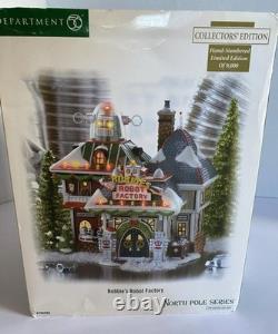 Dept. 56 Robbie's Robot Factory #799998 EUC North Pole