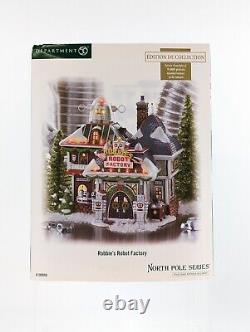 Dept 56 Robbie's Robot Factory North Pole Limited Edition Building 799998