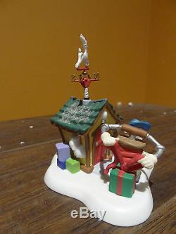 Dept 56 Route 1 North Pole Home Mr & Mrs Santa Claus House Christmas Village Lot