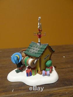 Dept 56 Route 1 North Pole Home Mr & Mrs Santa Claus House Christmas Village Lot