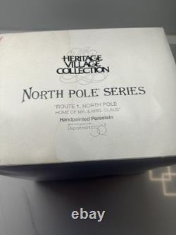 Dept 56 Route 1 North Pole Home Of Mr & Mrs Claus North Pole Series Read
