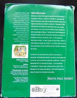 Dept 56 Rubber Duck Factory 2007 Lmt Edition North Pole Village In Box with Light
