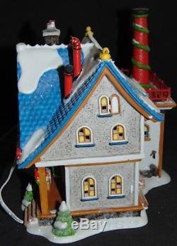 Dept 56 Rubber Duck Factory 2007 Lmt Edition North Pole Village In Box with Light