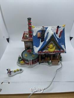 Dept. 56 Rubber Duck Factory with Elf #799920 North Pole Series Complete Working