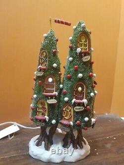 Dept 56 Rudolph Reindeer Condo Home Stable North Pole Wood Christmas Village Lot