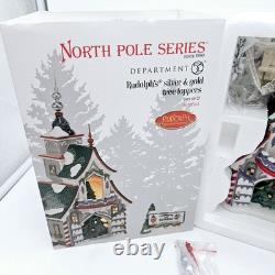 Dept 56 Rudolph's Silver & Gold Tree Toppers North Pole Christmas Village