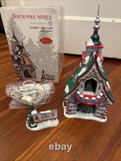 Dept 56 Rudolph's Silver & Gold Tree Toppers North Pole Christmas Village