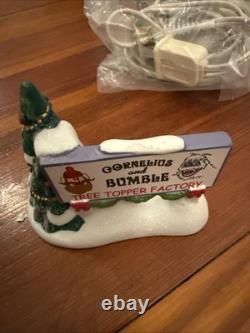 Dept 56 Rudolph's Silver & Gold Tree Toppers North Pole Christmas Village