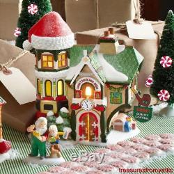 Dept 56 SANTA'S NORTH POLE OFFICE + CHECK AND DOUBLE CHECK Village NRFB &