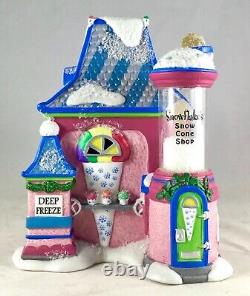 Dept 56 SNOWFLAKE'S SNOW CONE SHOP 4030717 Santa's Sweet NORTH POLE StoreDisplay