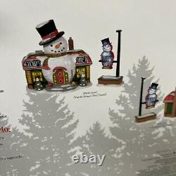 Dept 56 SNOWY'S DINER North Pole Christmas Village House Snowman