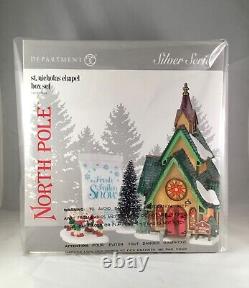 Dept 56 ST. NICHOLAS CHAPEL BOX Set of 4 NORTH POLE 6000616 Department D56 New