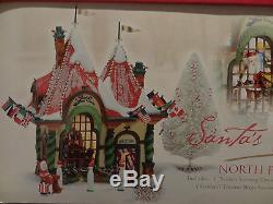 Dept 56 Santa Visiting Center Welcome North Pole Christmas Around World Village