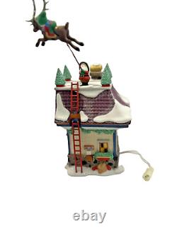 Dept 56 Santa's Reindeer Rides- North Pole Series #56.56748missing Tree/bush