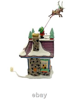 Dept 56 Santa's Reindeer Rides- North Pole Series #56.56748missing Tree/bush